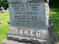 Baker, Benjamin W., Mary (Roberts), and Charles H.